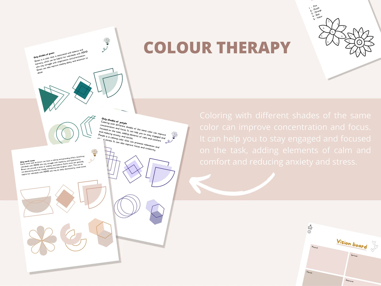ADHD Daily Planner | Printable Productivity & Self-Care Journal (170 Pages) - mindloop