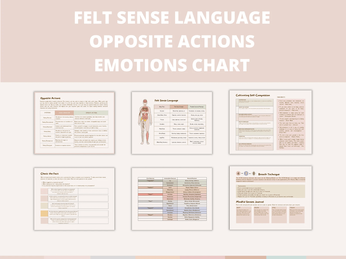 "Sitting With Your Feelings" CBT Worksheets for ADHD, Autism & Self-Awareness Support - mindloop