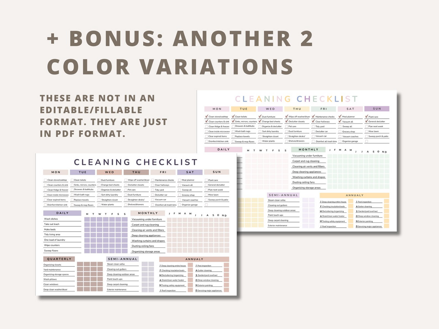 ADHD Cleaning Checklist EDITABLE Fillable pdf Cleaning Planner Family Chore Chart with reward system - mindloop
