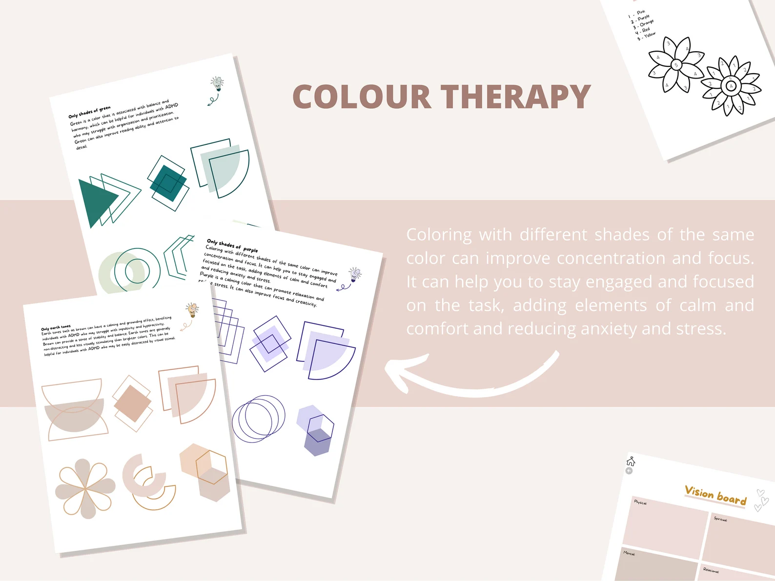 ADHD Daily Planner | Printable Productivity & Self-Care Journal (170 Pages) - mindloop