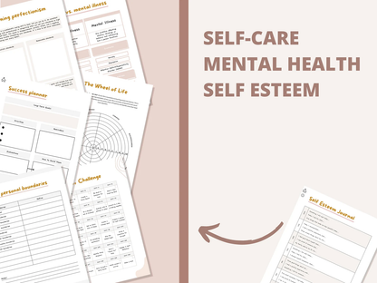 ADHD Daily Planner | Printable Productivity & Self-Care Journal (170 Pages) - mindloop