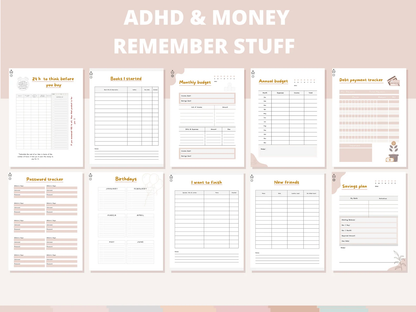 ADHD Daily Planner | Printable Productivity & Self-Care Journal (170 Pages) - mindloop