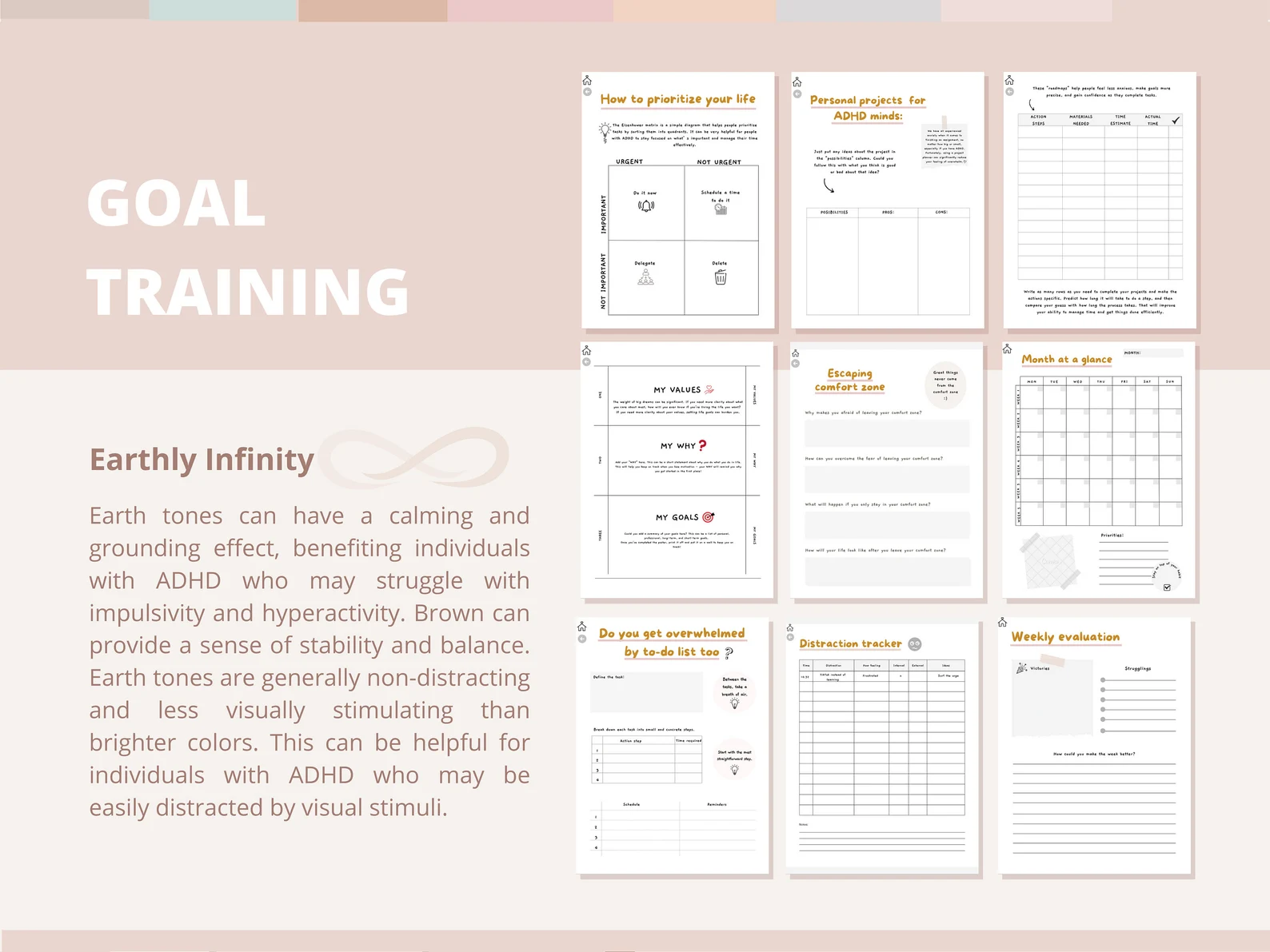 ADHD Daily Planner | Printable Productivity & Self-Care Journal (170 Pages) - mindloop