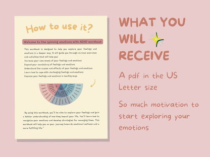 Spining Emotions with ADHD Emotional Regulation & Planner Workbook - mindloop
