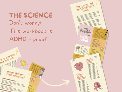 Spining Emotions with ADHD Emotional Regulation & Planner Workbook - mindloop