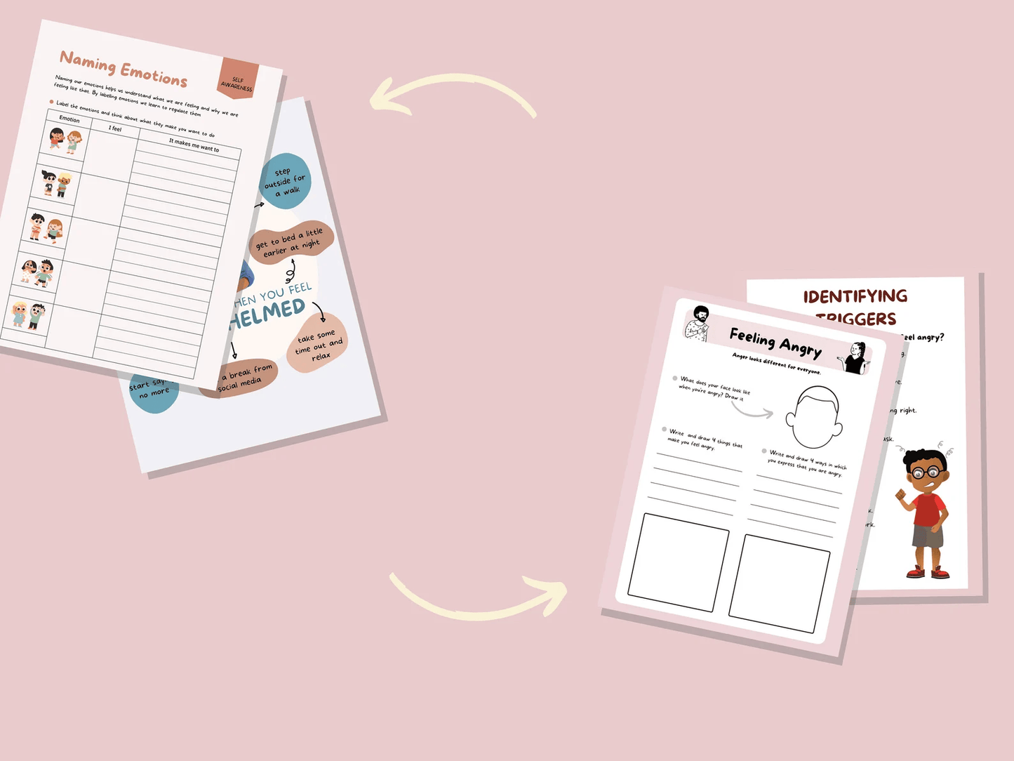 Spining Emotions with ADHD Emotional Regulation & Planner Workbook - mindloop