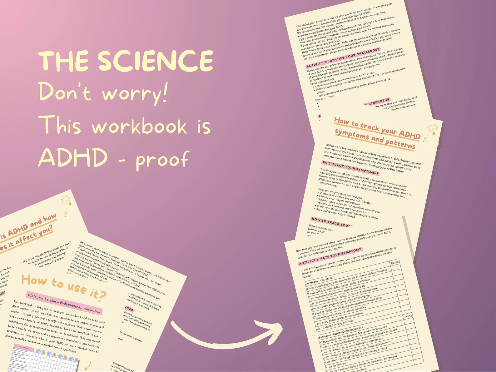 ADHD Symptom Tracker Workbook: A Planner Journal to Manage Your Medication, Habits, Sleep and Cleaning Soul - mindloop