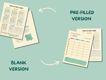 The Cleaning Crusade - ADHD Cleaning Planner, Checklist, Cleaning Schedule and Workbook - mindloop