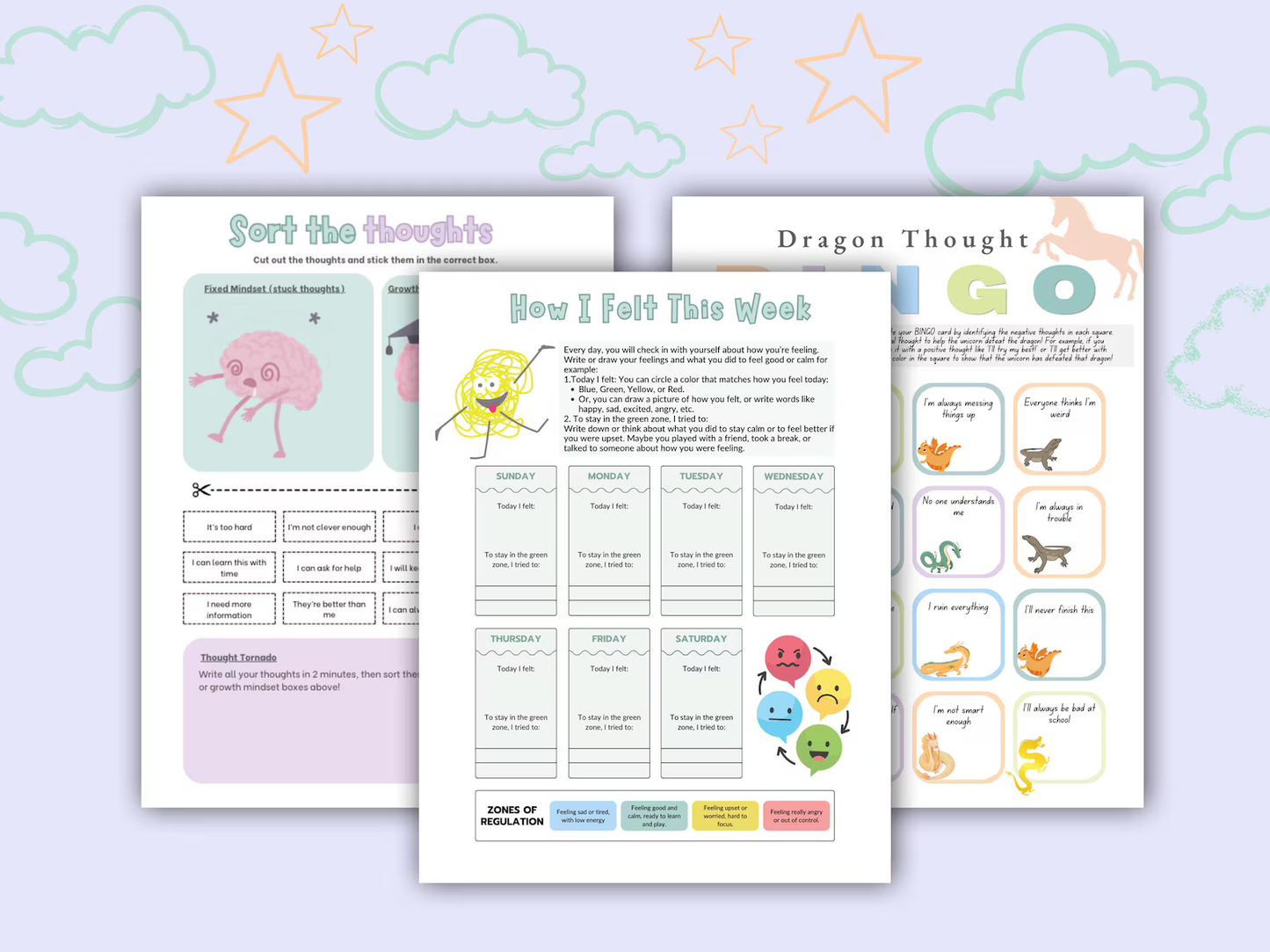 Cognitive Behavioral Therapy Worksheets for Kids - CBT Therapy - mindloop