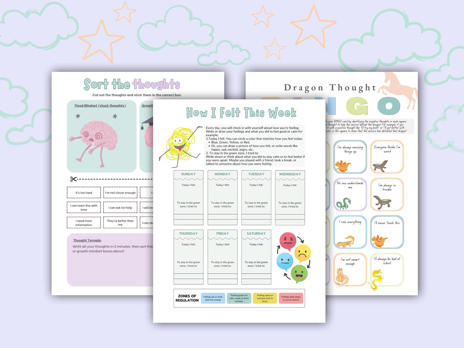 Cognitive Behavioral Therapy Worksheets for Kids - CBT Therapy - mindloop