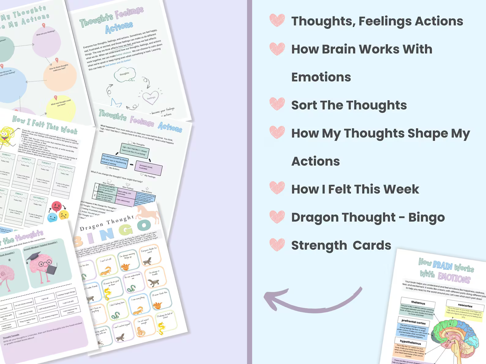 Cognitive Behavioral Therapy Worksheets for Kids - CBT Therapy - mindloop