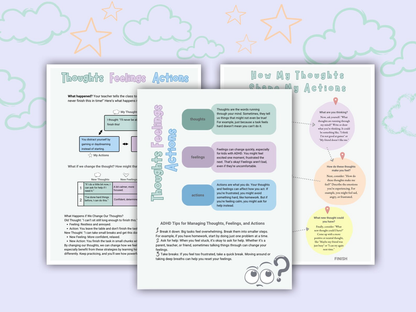 Cognitive Behavioral Therapy Worksheets for Kids - CBT Therapy - mindloop